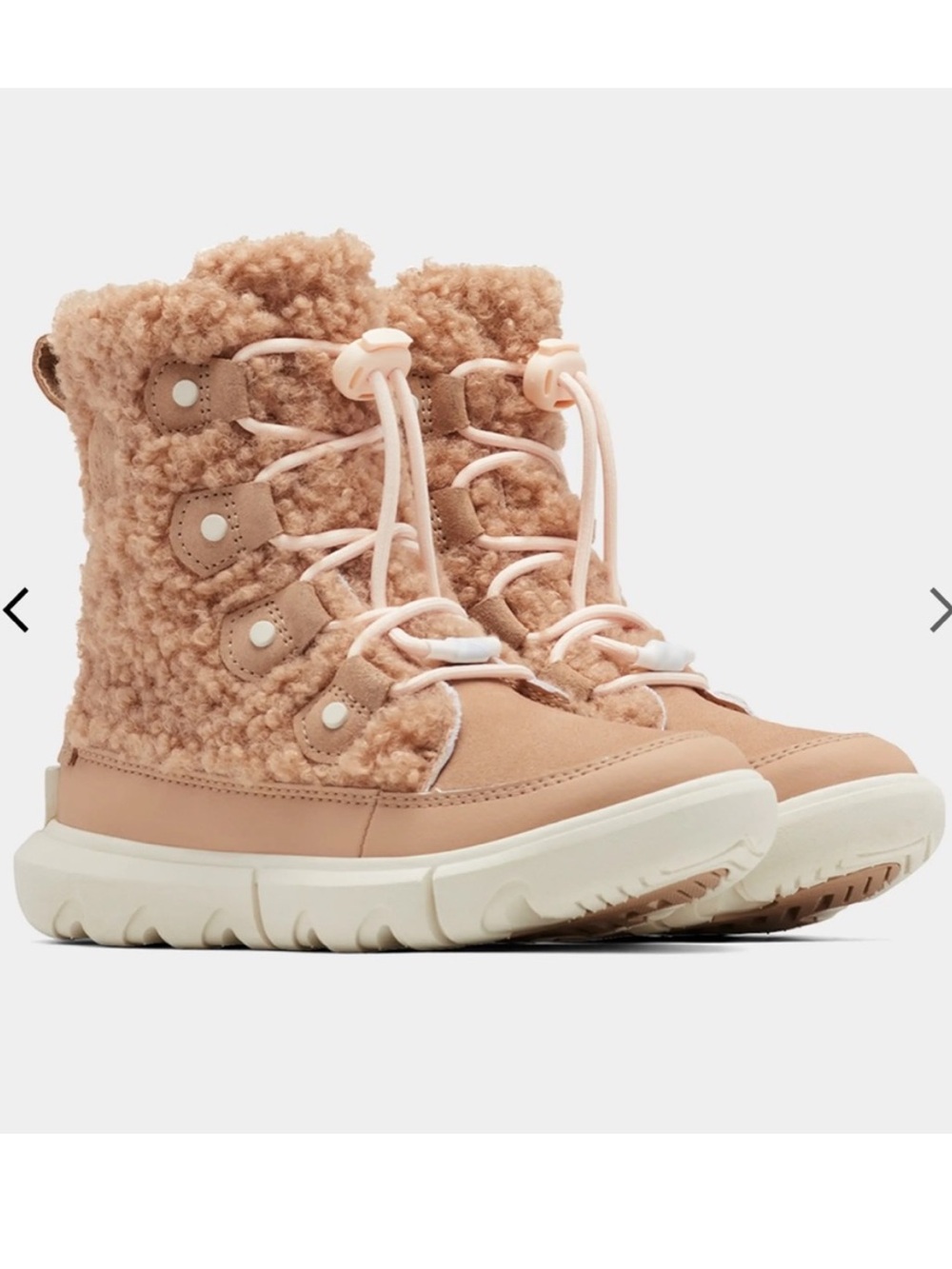 SOREL Youth Explorer Cozy Boot| Size 2| Winter Sherpa Wear